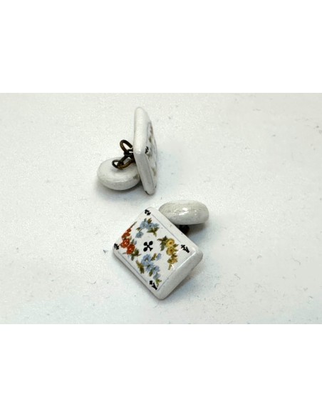 Manchetknapper af Porcelæn