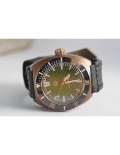 Helberg CH6 Bronze – brugt automatisk dykkerur med patina
